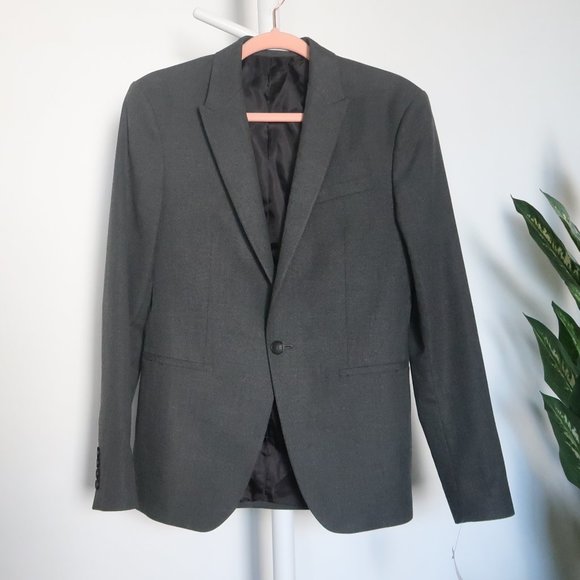 Zara Grey Single-breasted Blazer Size 36 - Picture 7 of 7